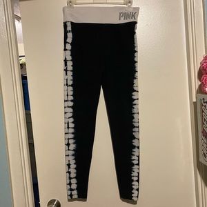 PINK VICTORIA SECRET TIE-DYE LEGGINGS
